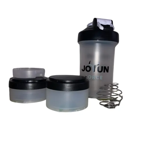 Jotun Force® Шейкър без BPA – с две отделения за съхранение и метална топка за разбиване (500 мл)