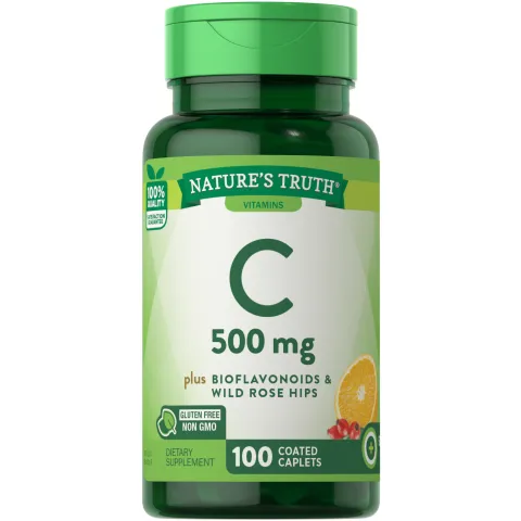 Nature’s Truth® Витамин C 500 mg + Биофлавоноиди от цитруси & Шипка (100 таблетки)