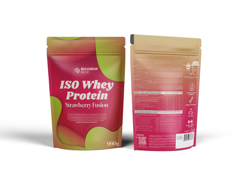 ISO Whey Protein – Strawberry Fusion (990g) Old School - Image 3