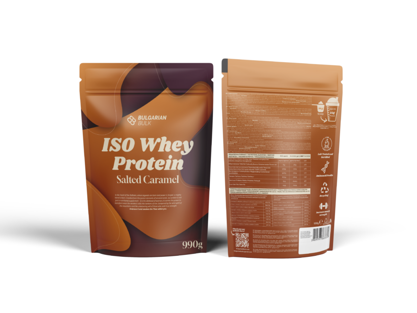 ISO Whey Protein – Salted Caramel (990g) Old School - Image 2