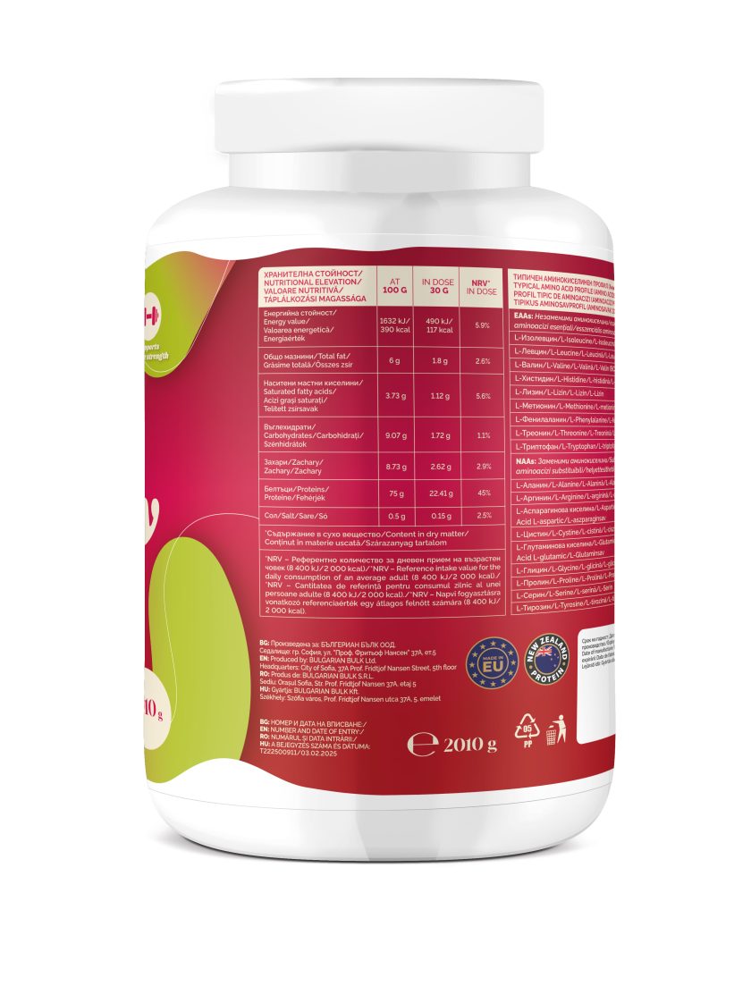 ISO Whey Protein – Strawberry Fusion (2010g) - Image 2